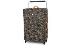 IT Luggage X-Large Quilted Camo 4 Wheel Suitcase - Sand